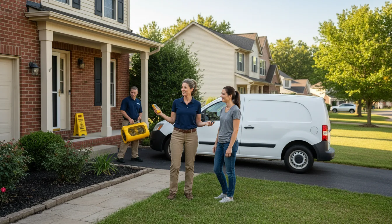 Residential water damage restoration in Idalia, CO